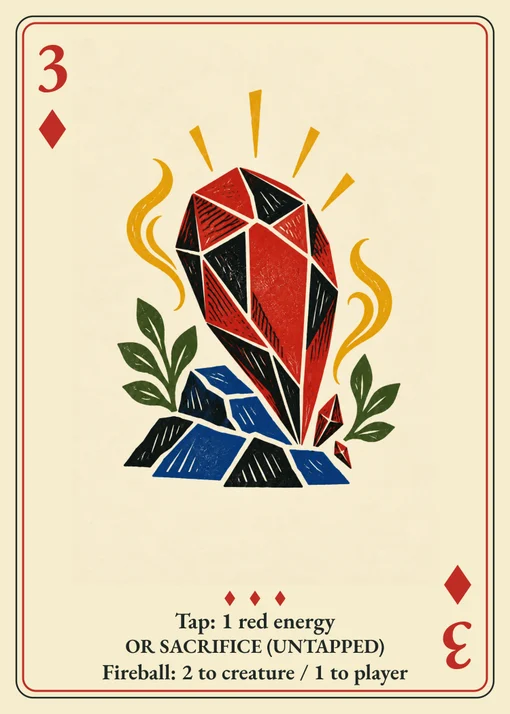 Three of Diamonds